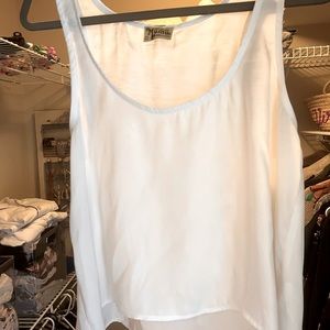 Show Me your Mumu white silk crop tank size small